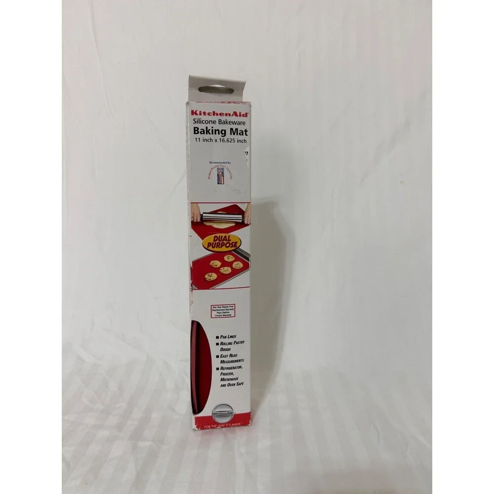 New 2004 Kitchen Aid Silicone Baking Mat 11 in X 16.625‎ Oven Microwave Safe s